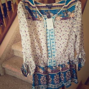 NWT Lucky 🍀Brand tunic size large